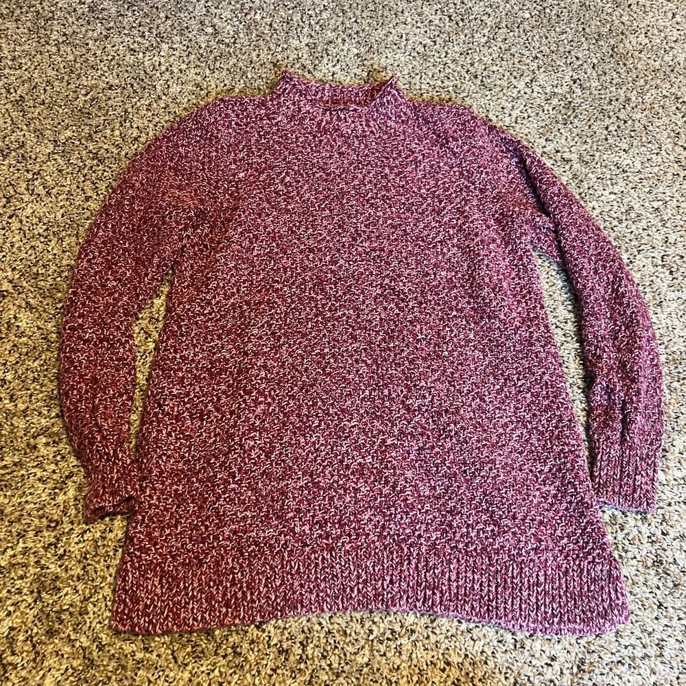 LOFT Maroon Turtleneck Sweater
